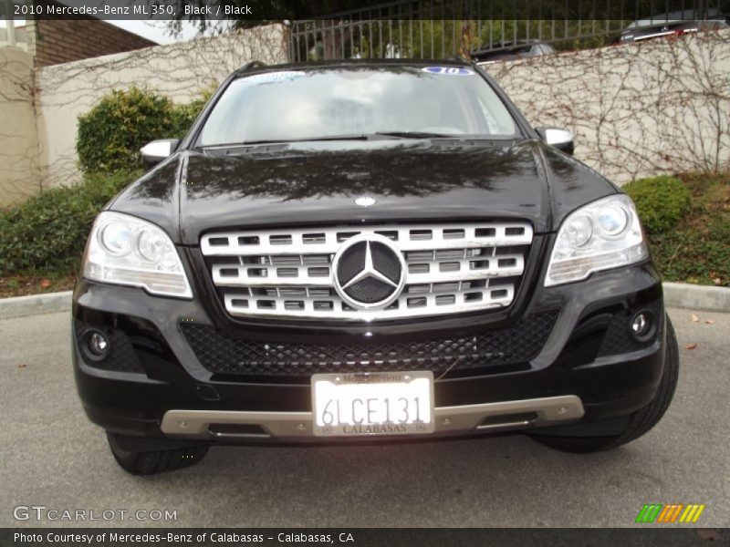 Black / Black 2010 Mercedes-Benz ML 350