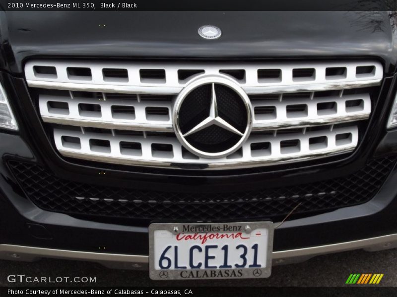 Black / Black 2010 Mercedes-Benz ML 350