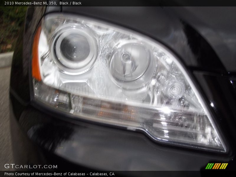 Black / Black 2010 Mercedes-Benz ML 350