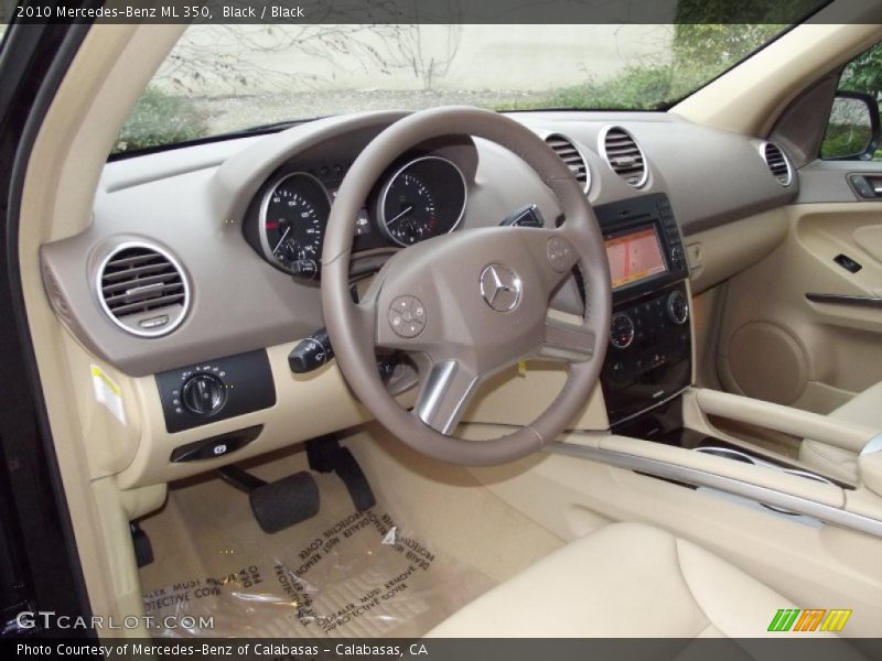 Black / Black 2010 Mercedes-Benz ML 350