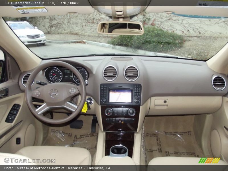 Black / Black 2010 Mercedes-Benz ML 350