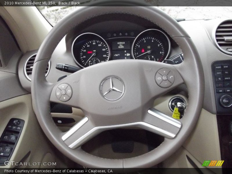 Black / Black 2010 Mercedes-Benz ML 350