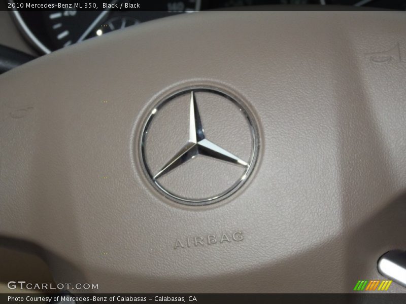 Black / Black 2010 Mercedes-Benz ML 350