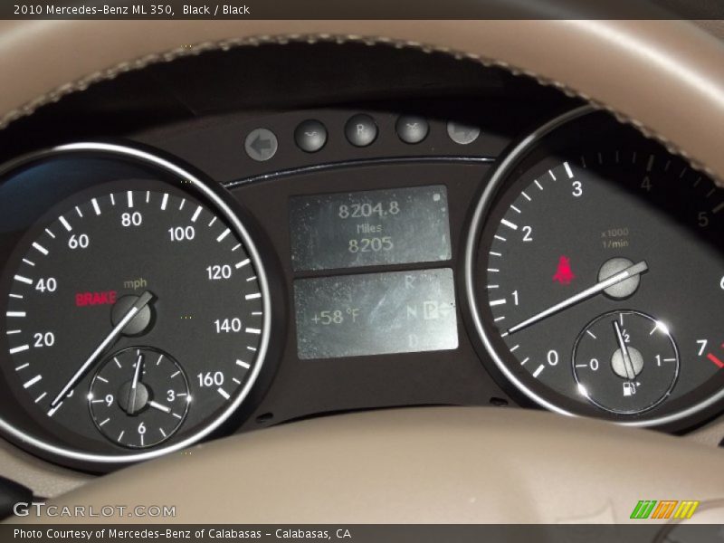 Black / Black 2010 Mercedes-Benz ML 350