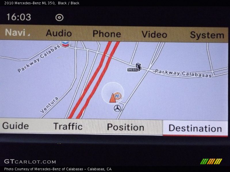 Black / Black 2010 Mercedes-Benz ML 350