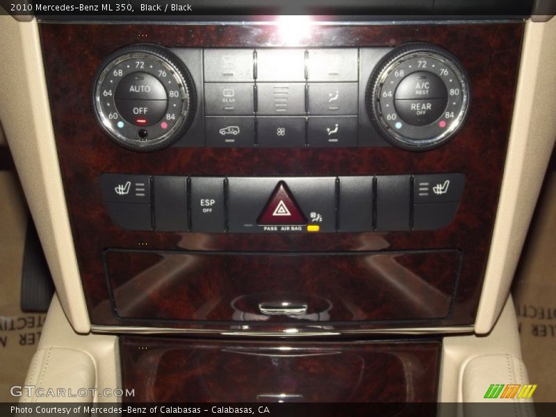 Black / Black 2010 Mercedes-Benz ML 350