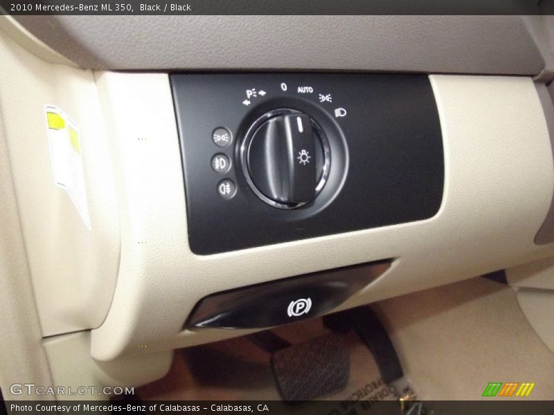 Black / Black 2010 Mercedes-Benz ML 350