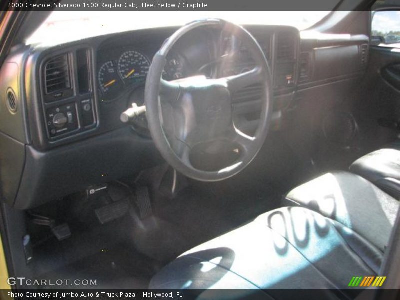 Fleet Yellow / Graphite 2000 Chevrolet Silverado 1500 Regular Cab