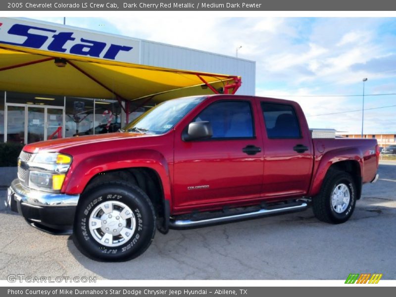 Dark Cherry Red Metallic / Medium Dark Pewter 2005 Chevrolet Colorado LS Crew Cab