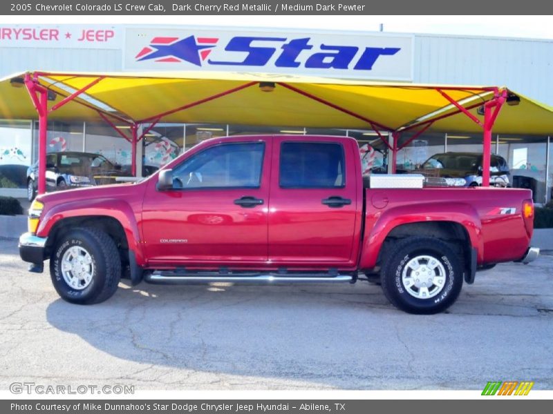 Dark Cherry Red Metallic / Medium Dark Pewter 2005 Chevrolet Colorado LS Crew Cab