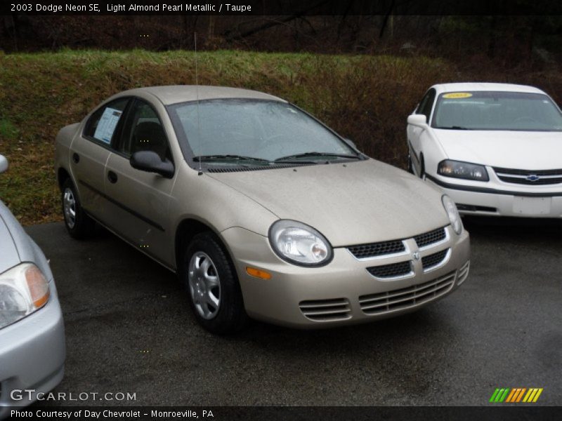 Light Almond Pearl Metallic / Taupe 2003 Dodge Neon SE