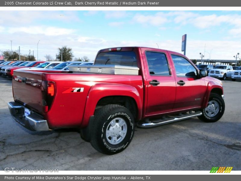 Dark Cherry Red Metallic / Medium Dark Pewter 2005 Chevrolet Colorado LS Crew Cab