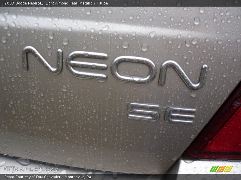 Light Almond Pearl Metallic / Taupe 2003 Dodge Neon SE