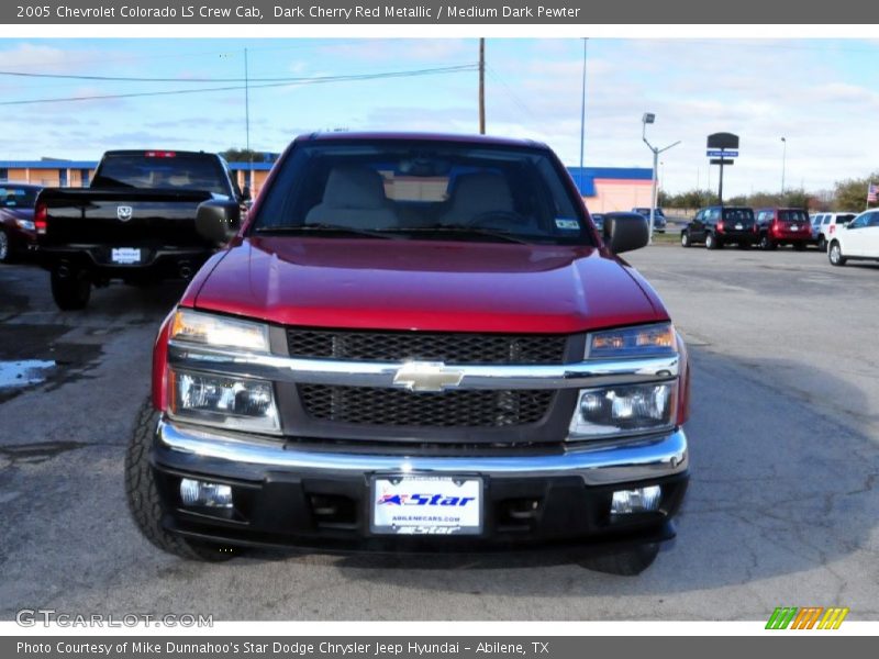 Dark Cherry Red Metallic / Medium Dark Pewter 2005 Chevrolet Colorado LS Crew Cab