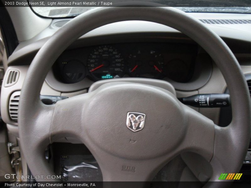 Light Almond Pearl Metallic / Taupe 2003 Dodge Neon SE