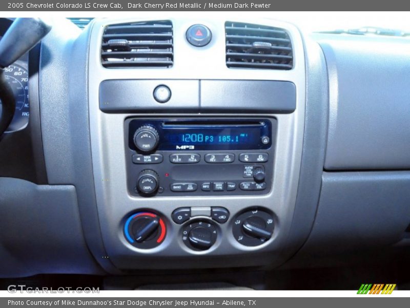 Dark Cherry Red Metallic / Medium Dark Pewter 2005 Chevrolet Colorado LS Crew Cab
