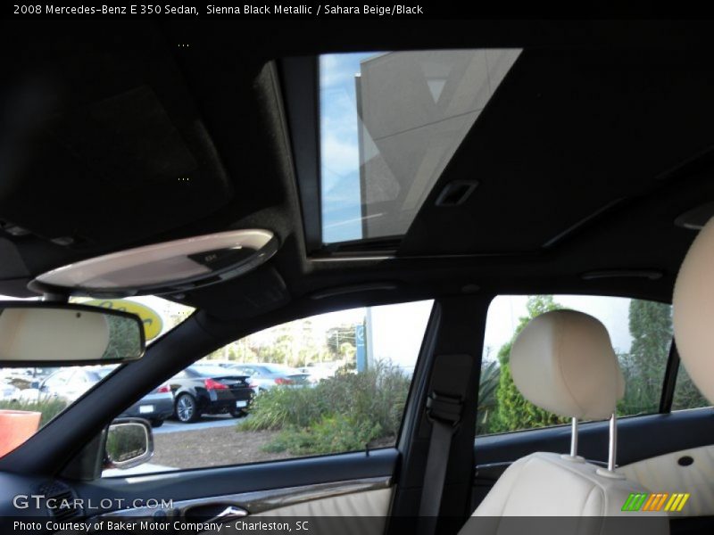 Sienna Black Metallic / Sahara Beige/Black 2008 Mercedes-Benz E 350 Sedan