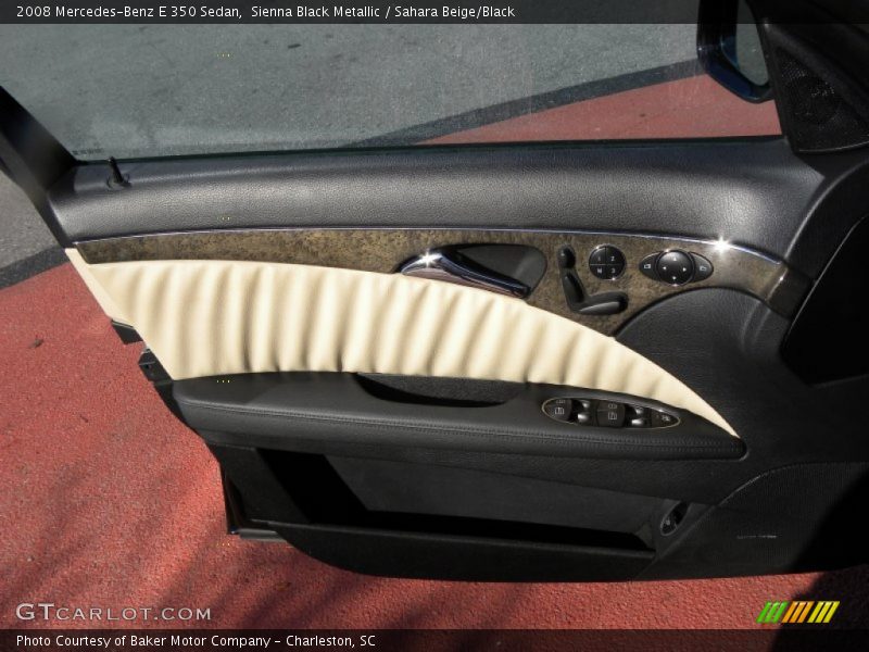 Sienna Black Metallic / Sahara Beige/Black 2008 Mercedes-Benz E 350 Sedan
