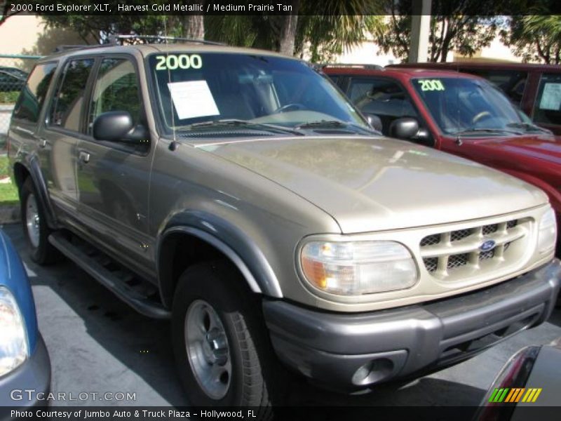Harvest Gold Metallic / Medium Prairie Tan 2000 Ford Explorer XLT