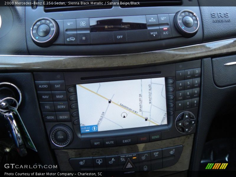 Sienna Black Metallic / Sahara Beige/Black 2008 Mercedes-Benz E 350 Sedan