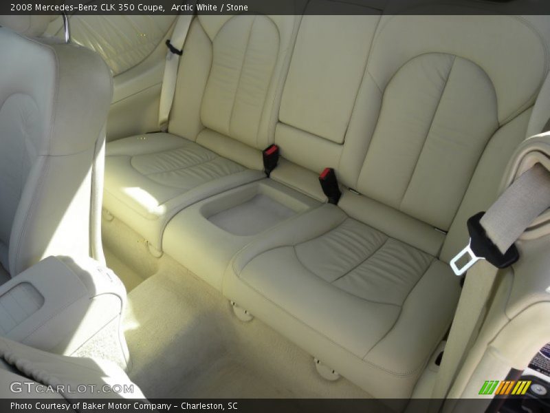 Arctic White / Stone 2008 Mercedes-Benz CLK 350 Coupe