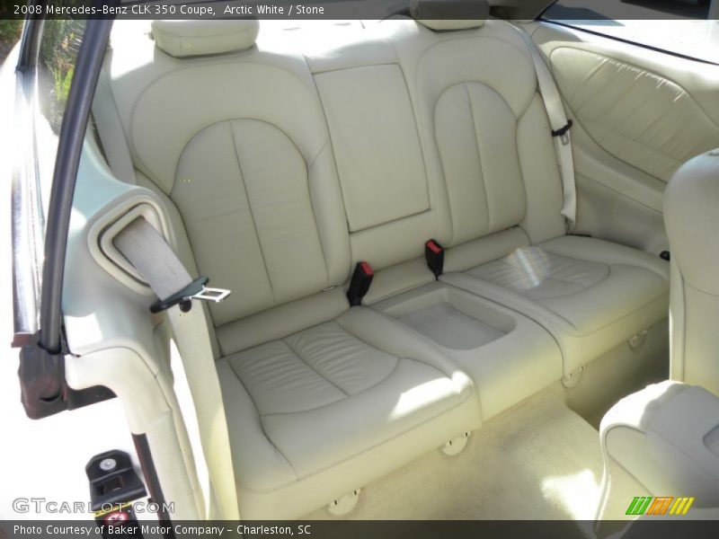 Arctic White / Stone 2008 Mercedes-Benz CLK 350 Coupe