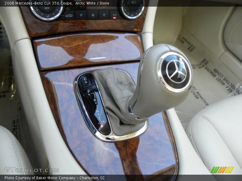 Arctic White / Stone 2008 Mercedes-Benz CLK 350 Coupe