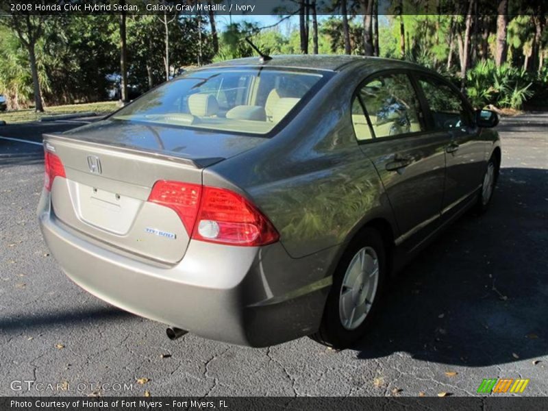 Galaxy Gray Metallic / Ivory 2008 Honda Civic Hybrid Sedan