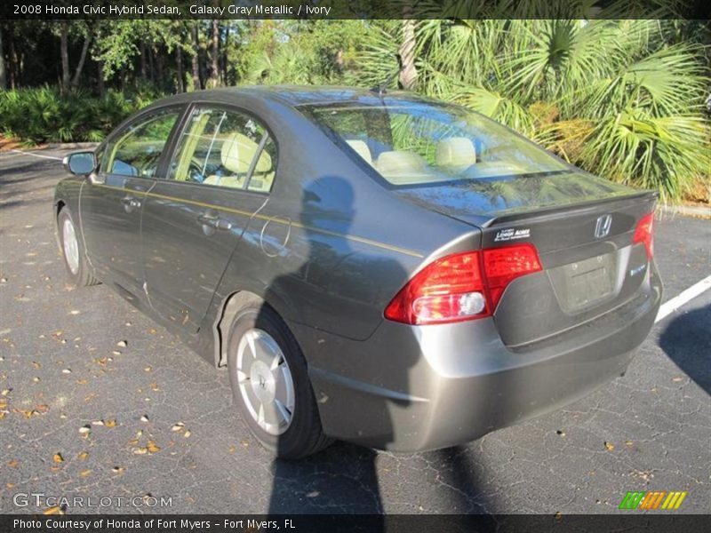 Galaxy Gray Metallic / Ivory 2008 Honda Civic Hybrid Sedan