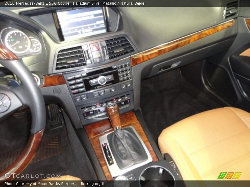 Palladium Silver Metallic / Natural Beige 2010 Mercedes-Benz E 550 Coupe