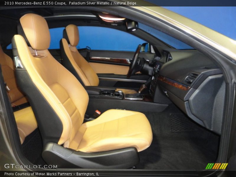 Palladium Silver Metallic / Natural Beige 2010 Mercedes-Benz E 550 Coupe