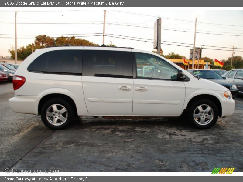 Stone White / Medium Slate Gray 2005 Dodge Grand Caravan SXT