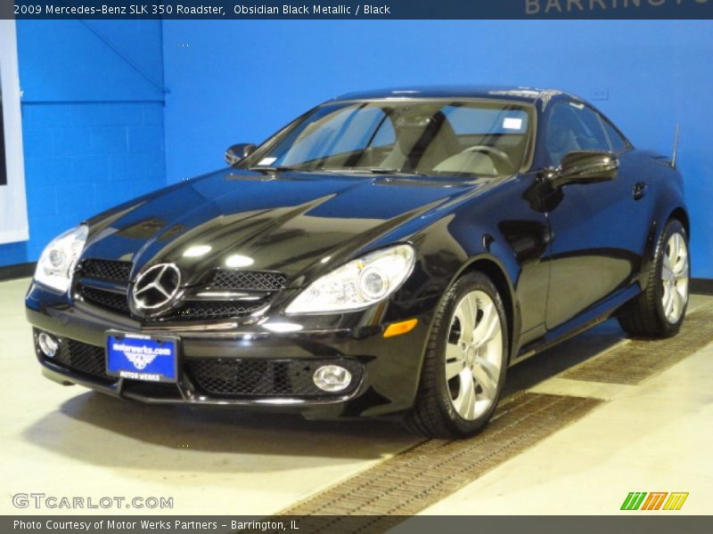 Obsidian Black Metallic / Black 2009 Mercedes-Benz SLK 350 Roadster