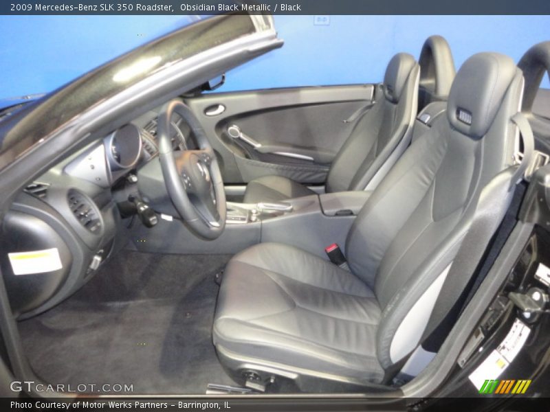 Obsidian Black Metallic / Black 2009 Mercedes-Benz SLK 350 Roadster