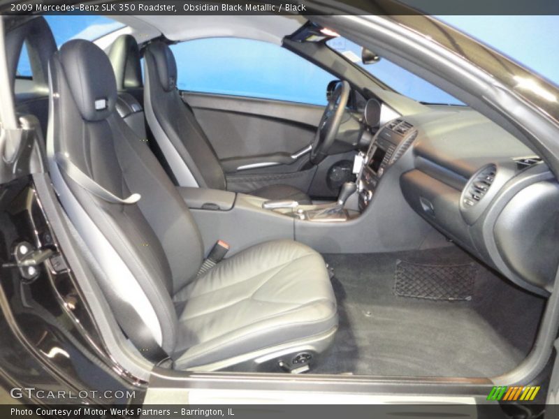 Obsidian Black Metallic / Black 2009 Mercedes-Benz SLK 350 Roadster