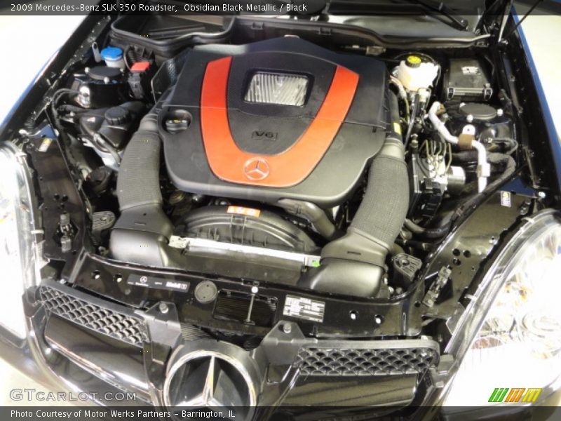 Obsidian Black Metallic / Black 2009 Mercedes-Benz SLK 350 Roadster