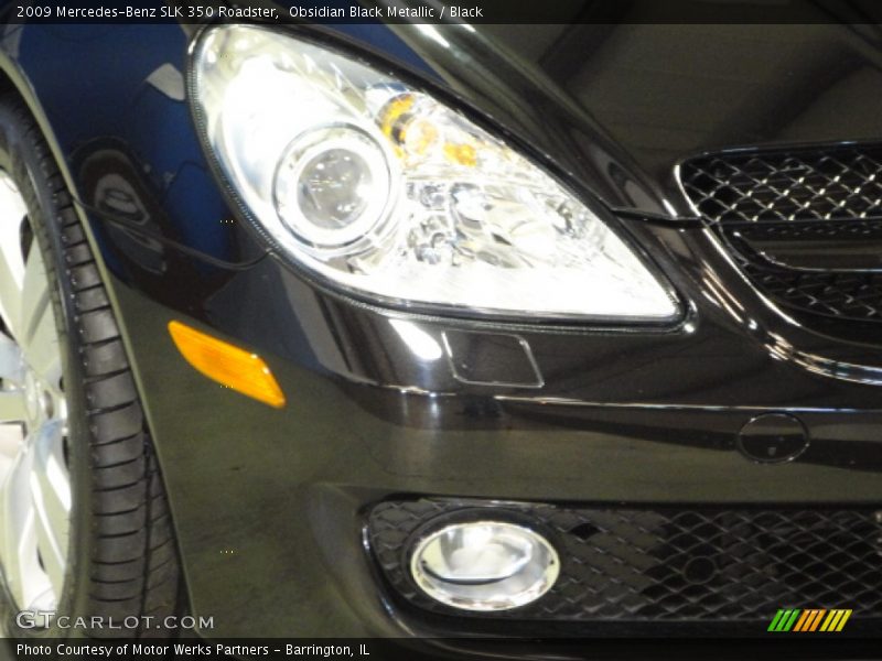 Obsidian Black Metallic / Black 2009 Mercedes-Benz SLK 350 Roadster