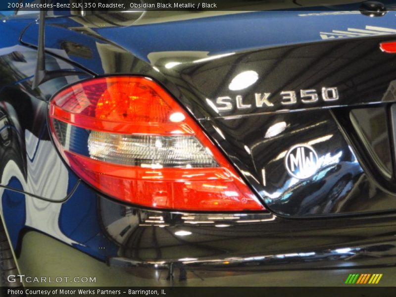 Obsidian Black Metallic / Black 2009 Mercedes-Benz SLK 350 Roadster