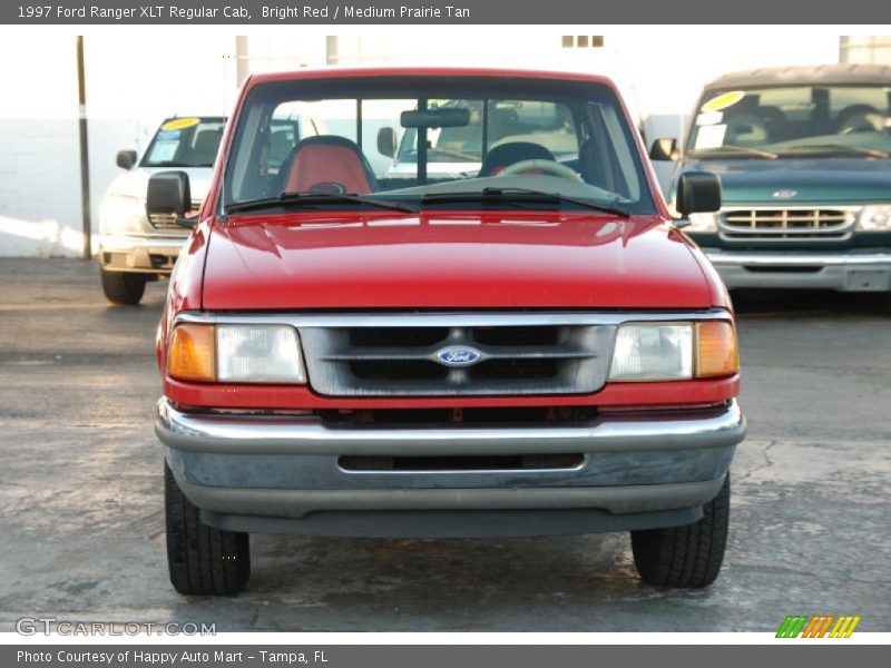 Bright Red / Medium Prairie Tan 1997 Ford Ranger XLT Regular Cab