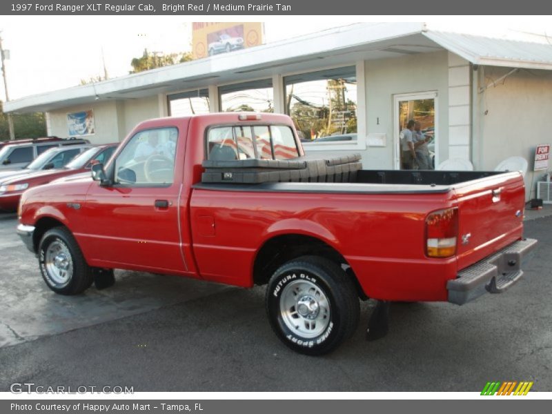 Bright Red / Medium Prairie Tan 1997 Ford Ranger XLT Regular Cab