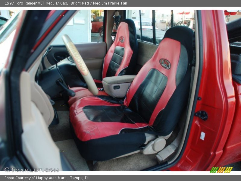 Bright Red / Medium Prairie Tan 1997 Ford Ranger XLT Regular Cab