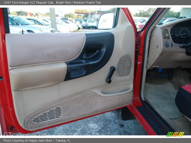 Bright Red / Medium Prairie Tan 1997 Ford Ranger XLT Regular Cab