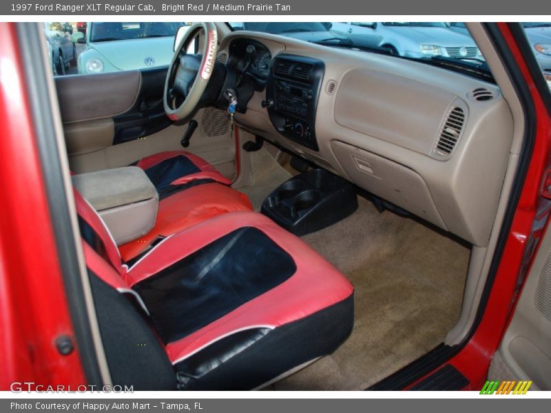 Bright Red / Medium Prairie Tan 1997 Ford Ranger XLT Regular Cab