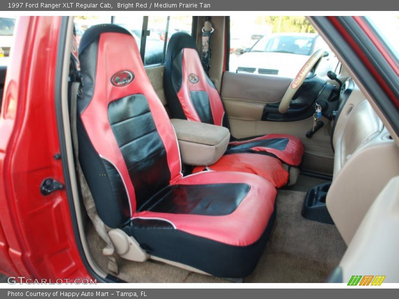 Bright Red / Medium Prairie Tan 1997 Ford Ranger XLT Regular Cab