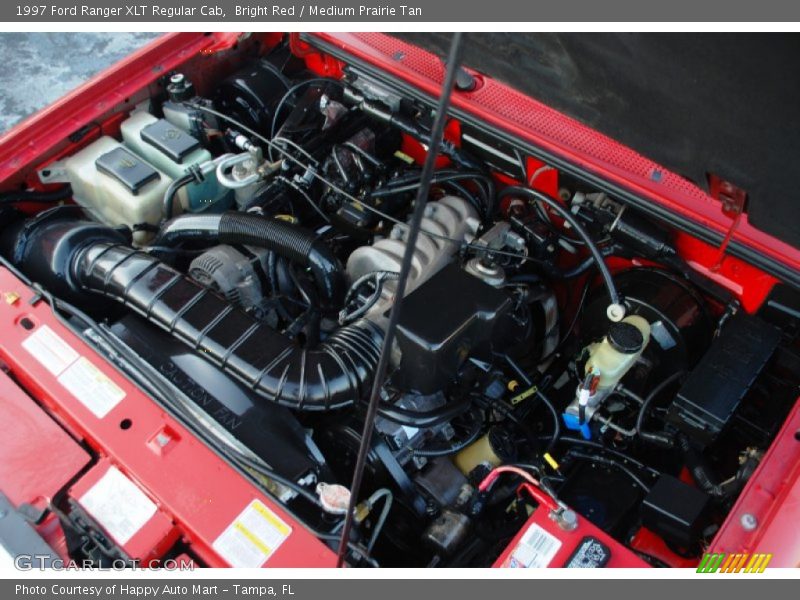 Bright Red / Medium Prairie Tan 1997 Ford Ranger XLT Regular Cab