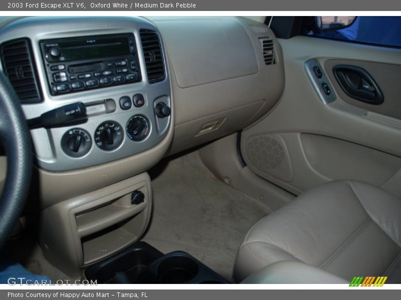 Oxford White / Medium Dark Pebble 2003 Ford Escape XLT V6