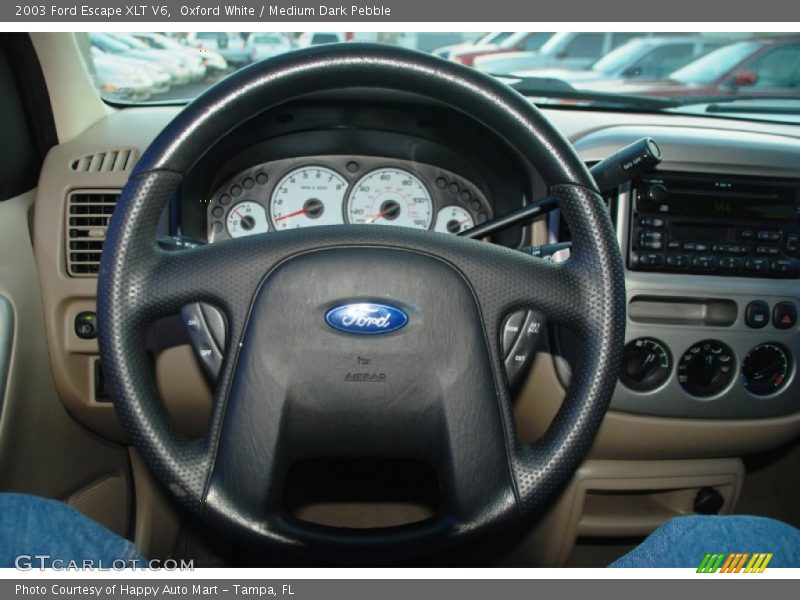 Oxford White / Medium Dark Pebble 2003 Ford Escape XLT V6