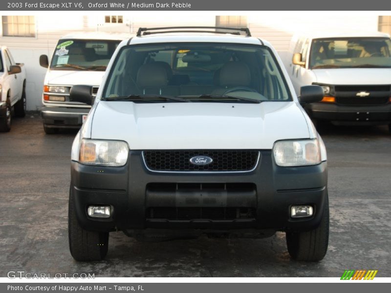 Oxford White / Medium Dark Pebble 2003 Ford Escape XLT V6