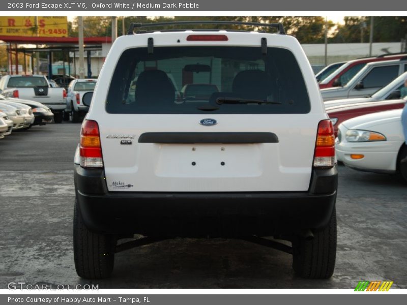 Oxford White / Medium Dark Pebble 2003 Ford Escape XLT V6