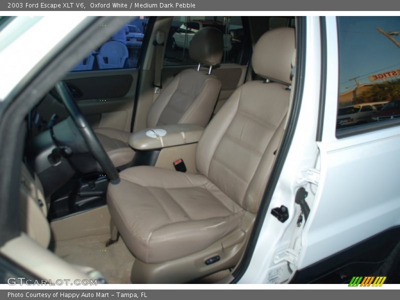 Oxford White / Medium Dark Pebble 2003 Ford Escape XLT V6